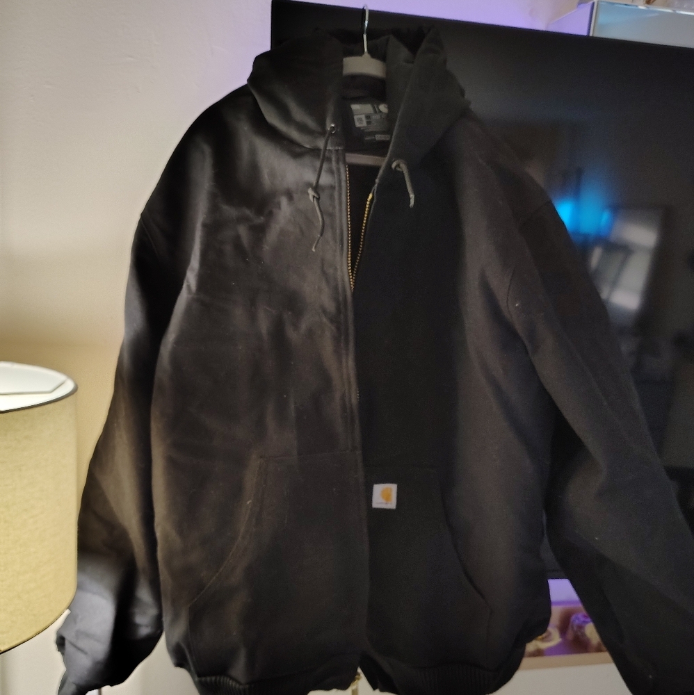 Carhartt Men's Black Hooded Jacket